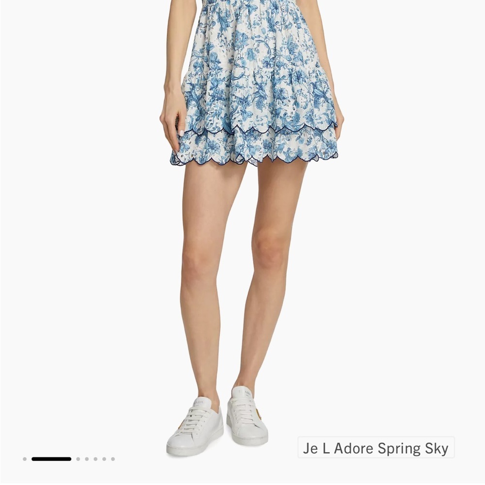 Daisy eyelet mini dress